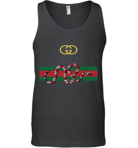 gucci gains tank top|gucci lace snake tank top.